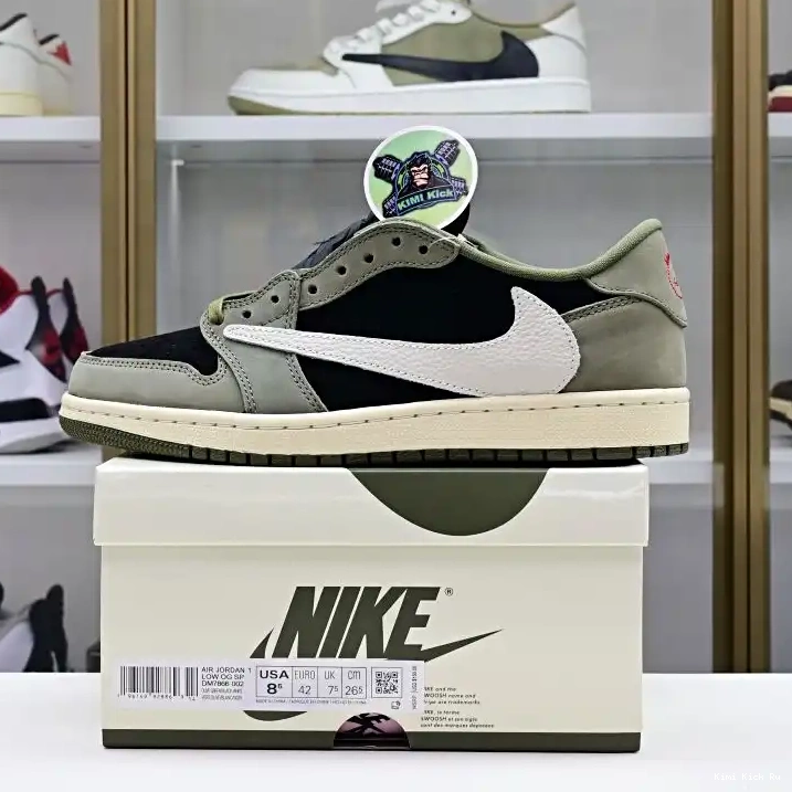 Kimikick Jordan Air Travis 7.0 Jordan OG Low Scott x 1 0702